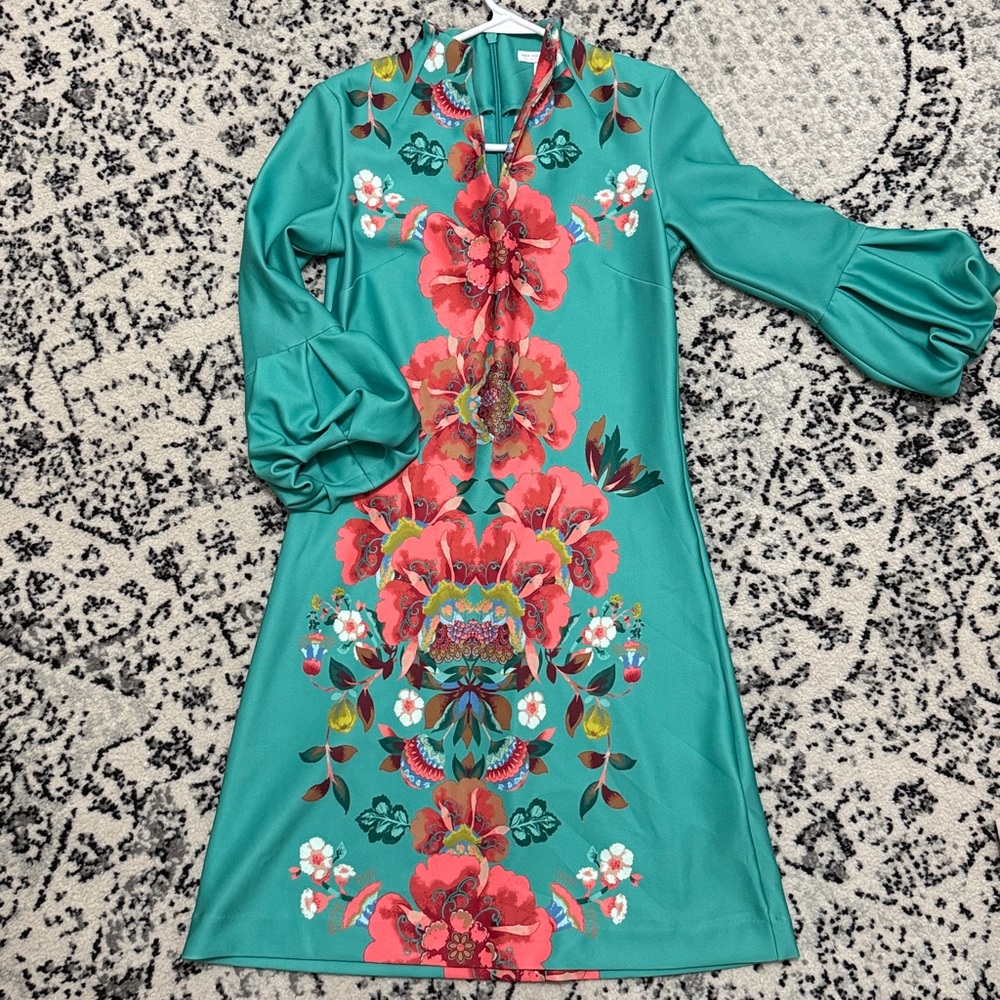 New York & Company Multicolor Floral Dress